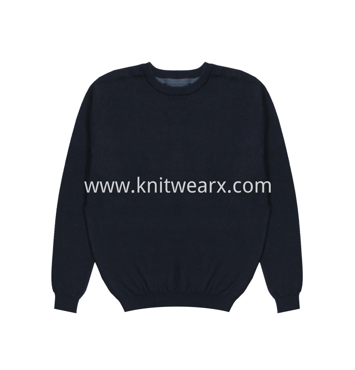 Men's Soft Pineapple Texture Crewneck Pullover